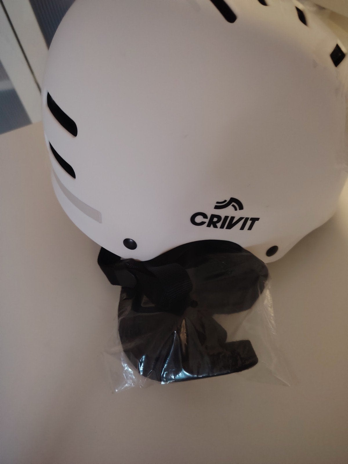 Crivit Skihelm Wit - Nieuw met LED-licht, M, Nieuw, Ophalen of Verzenden, Crivit