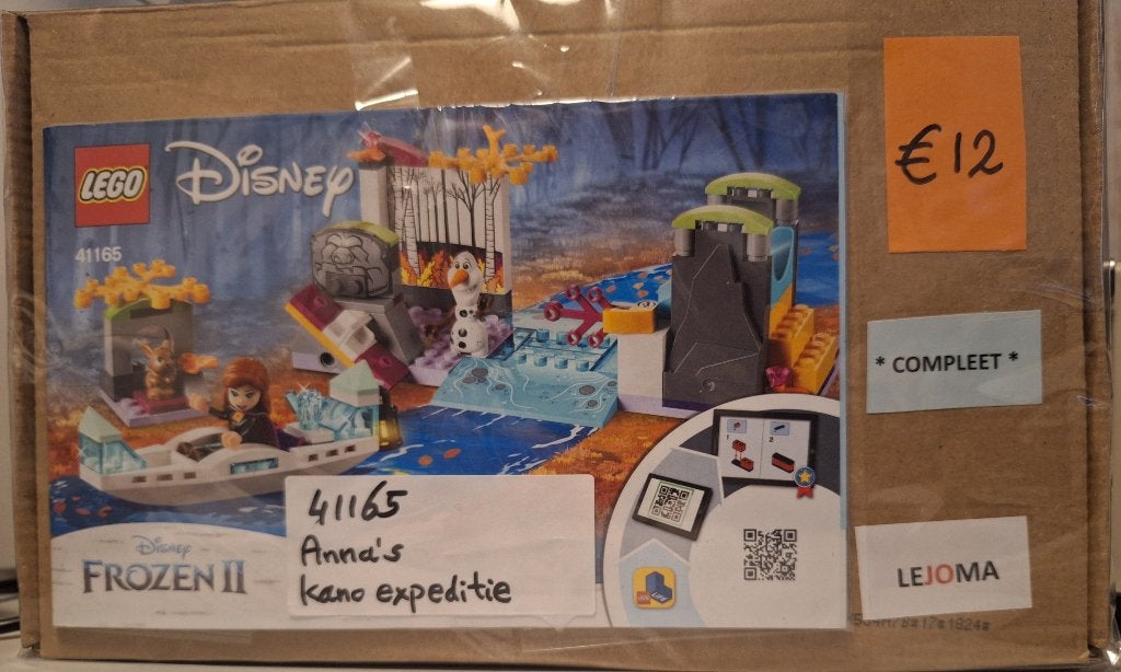 LEGO Disney Frozen 41165 Anna's kano expeditie (ZONDER doos), Gebruikt, Lego, Ophalen of Verzenden, Disney