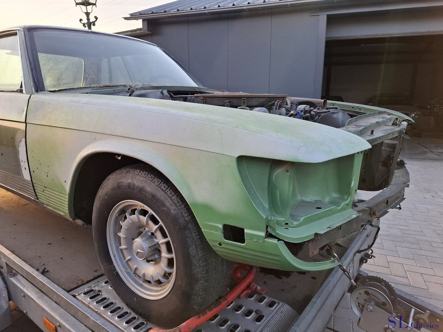 Voorscherm spatbord mercedes sl slc W107 R107 C107, Gebruikt, -, Ophalen of Verzenden, -