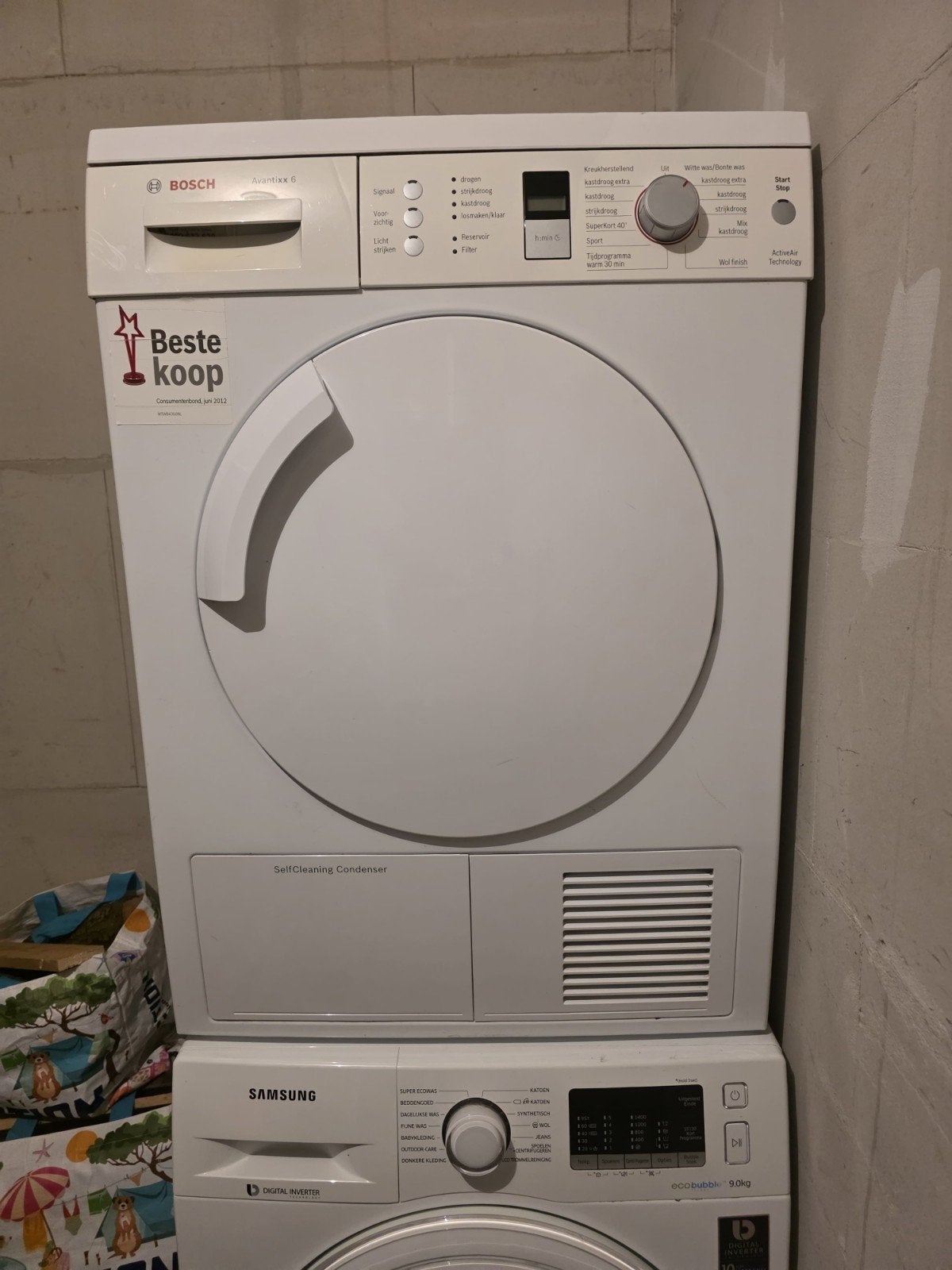 Bosch Avantixx 7 Condensdroger, Ophalen, 6 tot 8 kg, Gebruikt, Voorlader