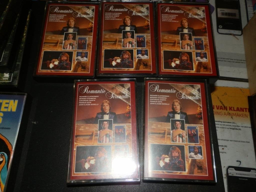 Cassetteband Romantic Serenade 5 stuks, 2 t/m 25 bandjes, Verzamelalbums, Ophalen of Verzenden, Zo goed als nieuw