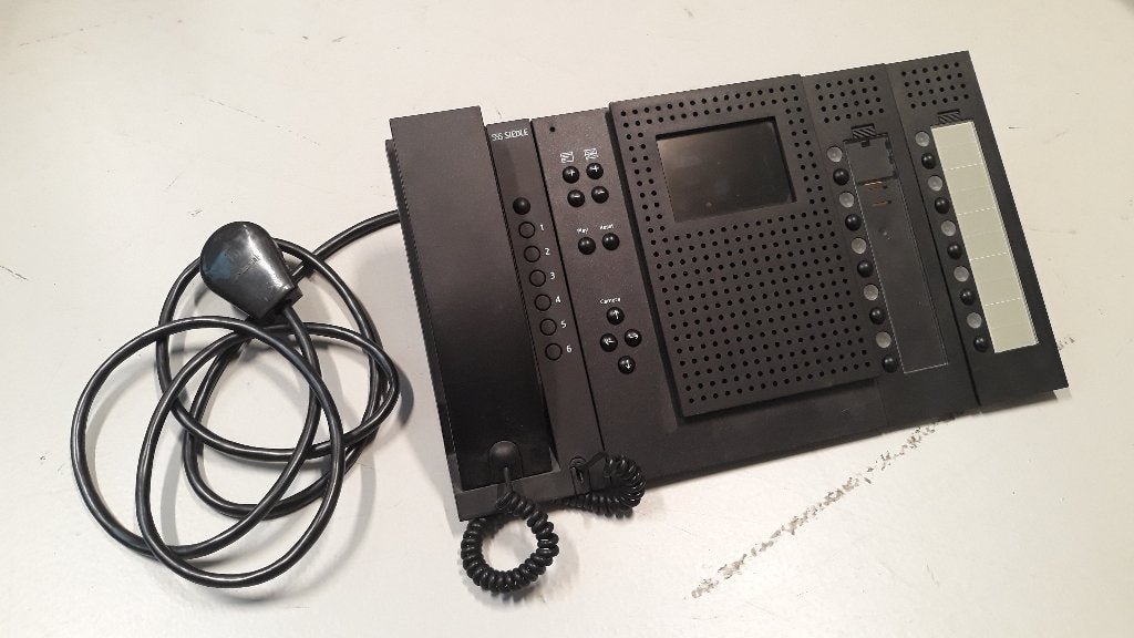 Siedle bureaustation intercom, Ophalen, Terugspreekfunctie, Gebruikt, Bedraad