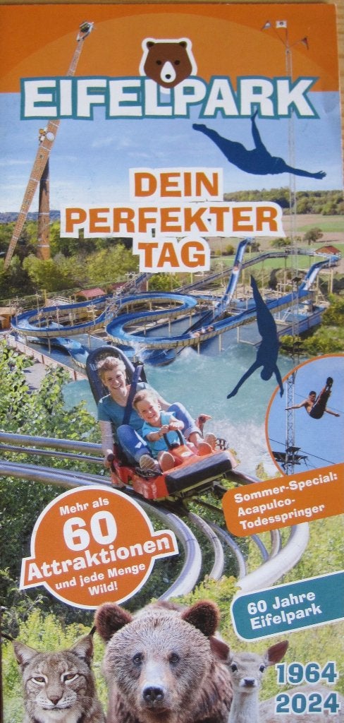 folder en plattegrond van het Eifelpark - 2004, Ophalen of Verzenden, Zo goed als nieuw, Folder