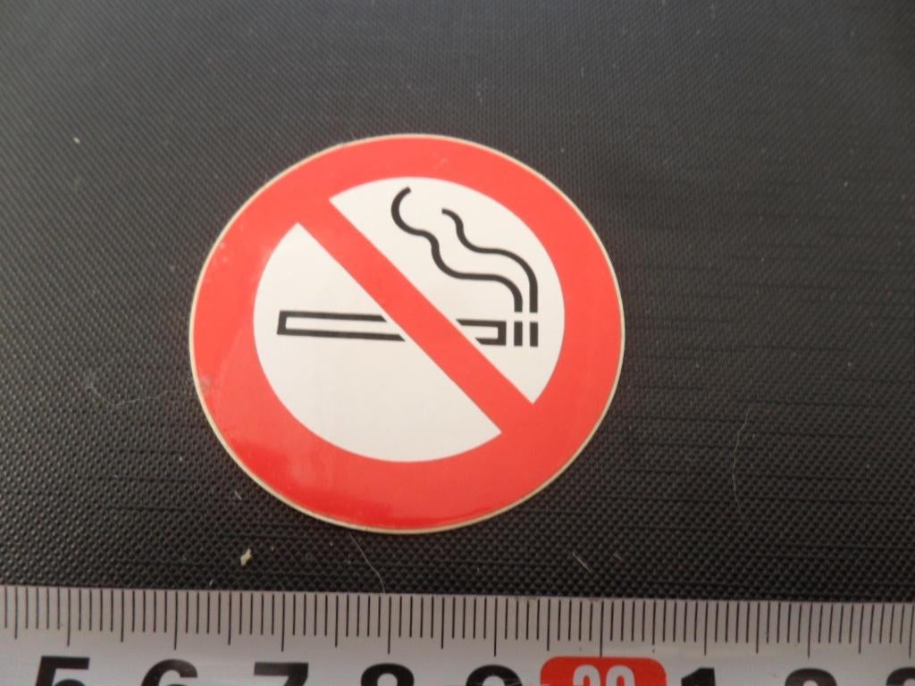 sticker bord rookverbod roken verboden *, Ophalen, Zo goed als nieuw