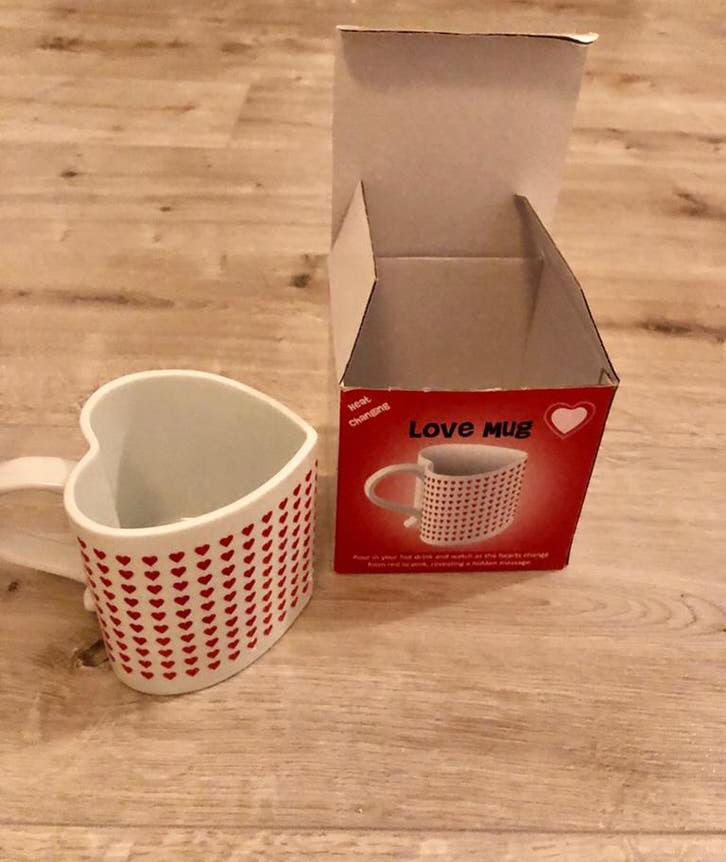 Mok in hartvorm 200ml/ NIEUW, Ophalen