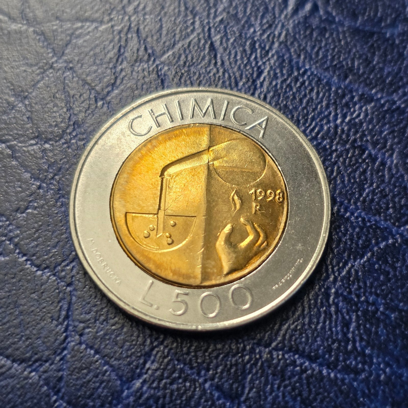 500 lire 1998 San Marino - Chimica, Ophalen of Verzenden, Overige landen, Losse munt