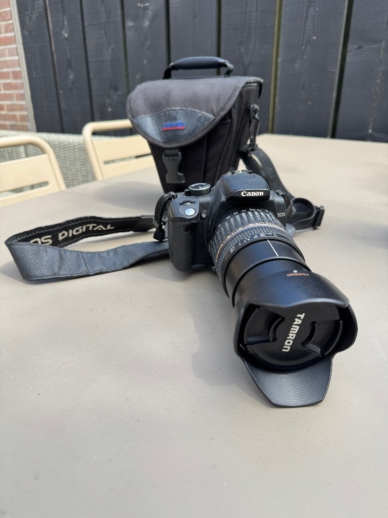 Canon EOS 350 D compleet + Tamron 18-200, Ophalen, Gebruikt, Spiegelreflex, Canon