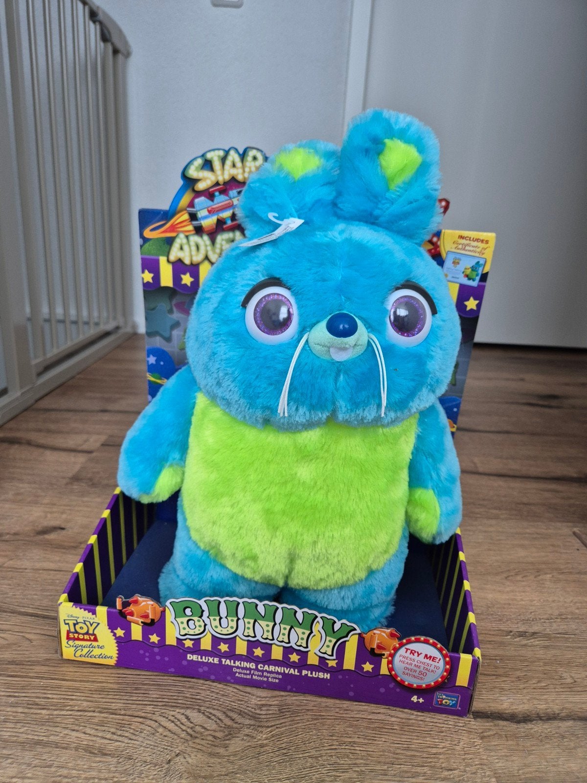 Bunny Signature Collection Toy Story, Disney, Met geluid, Disney, Blauw