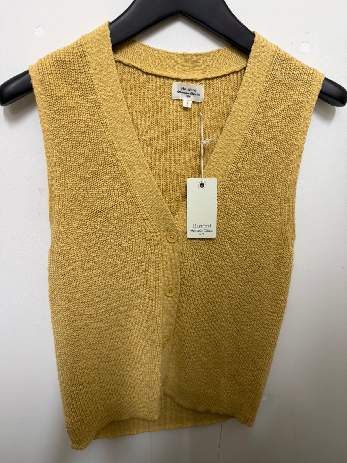 Nieuw Hartford molka vest M, Maat 38/40 (M), Verzenden, Geel, Nieuw