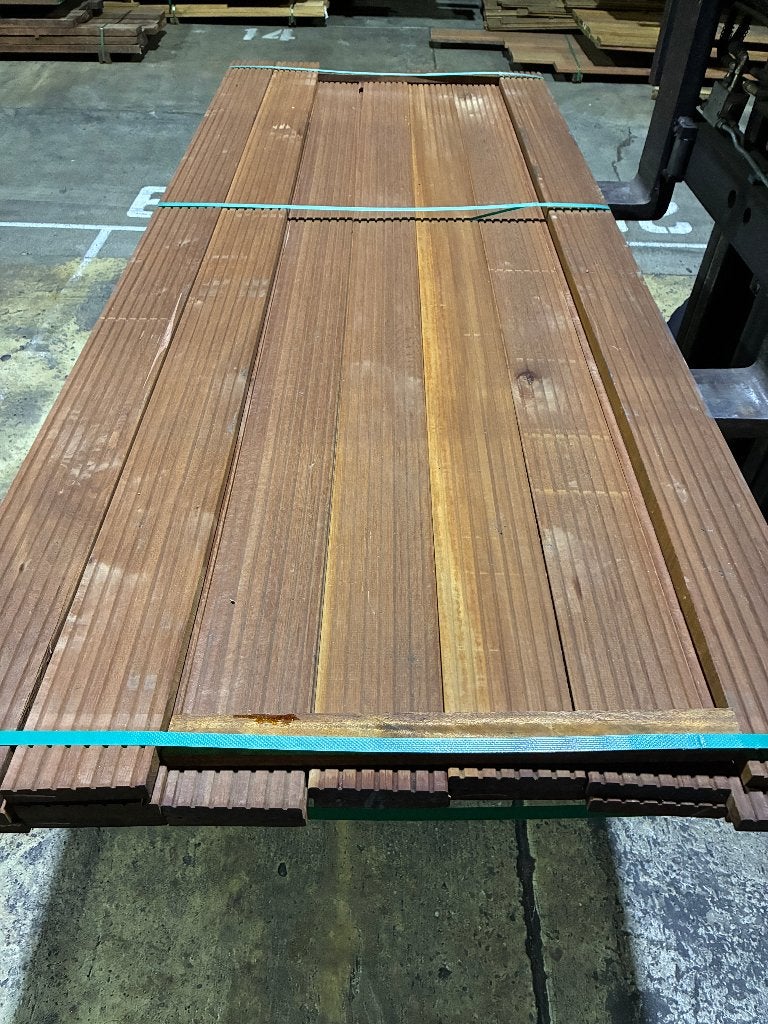 Massaranduba hardhout planken vlonderplanken 25x140mm, Ophalen, Nieuw, Hout