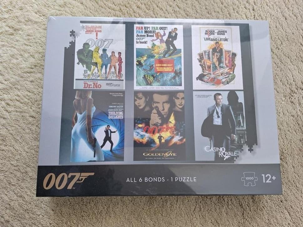 James Bond puzzel, nieuw, in ongeopende doos nog in plastic., Ophalen of Verzenden, Minder dan 500 stukjes, Nieuw, Rubik's of 3D-puzzel