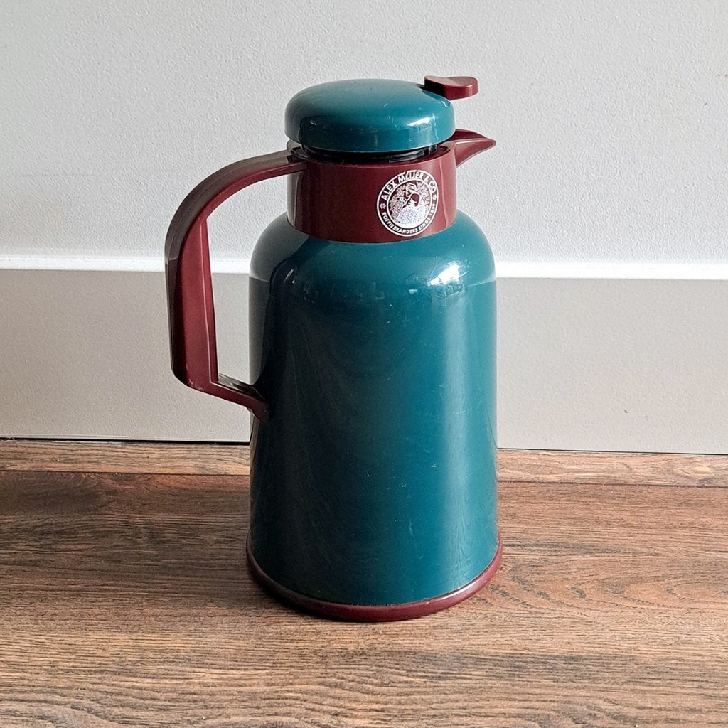 Vintage isoleerkan (thermoskan) Alex Meijer & Co, Kunststof, Ophalen of Verzenden, Groen, Overige typen