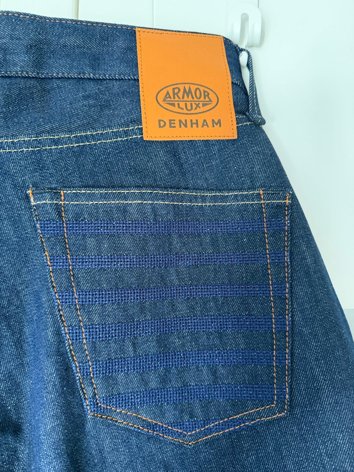 Denham X Armor Lux Ridge Straight Fit Candiani W32 L31 nieuw, Ophalen of Verzenden, Nieuw, Blauw, W32 (confectie 46) of kleiner