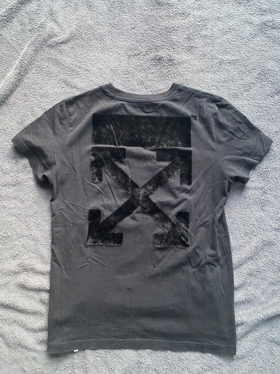 Off-White Black Brush Arrow White Tee, Ophalen of Verzenden, Zo goed als nieuw, Maat 46 (S) of kleiner, Zwart