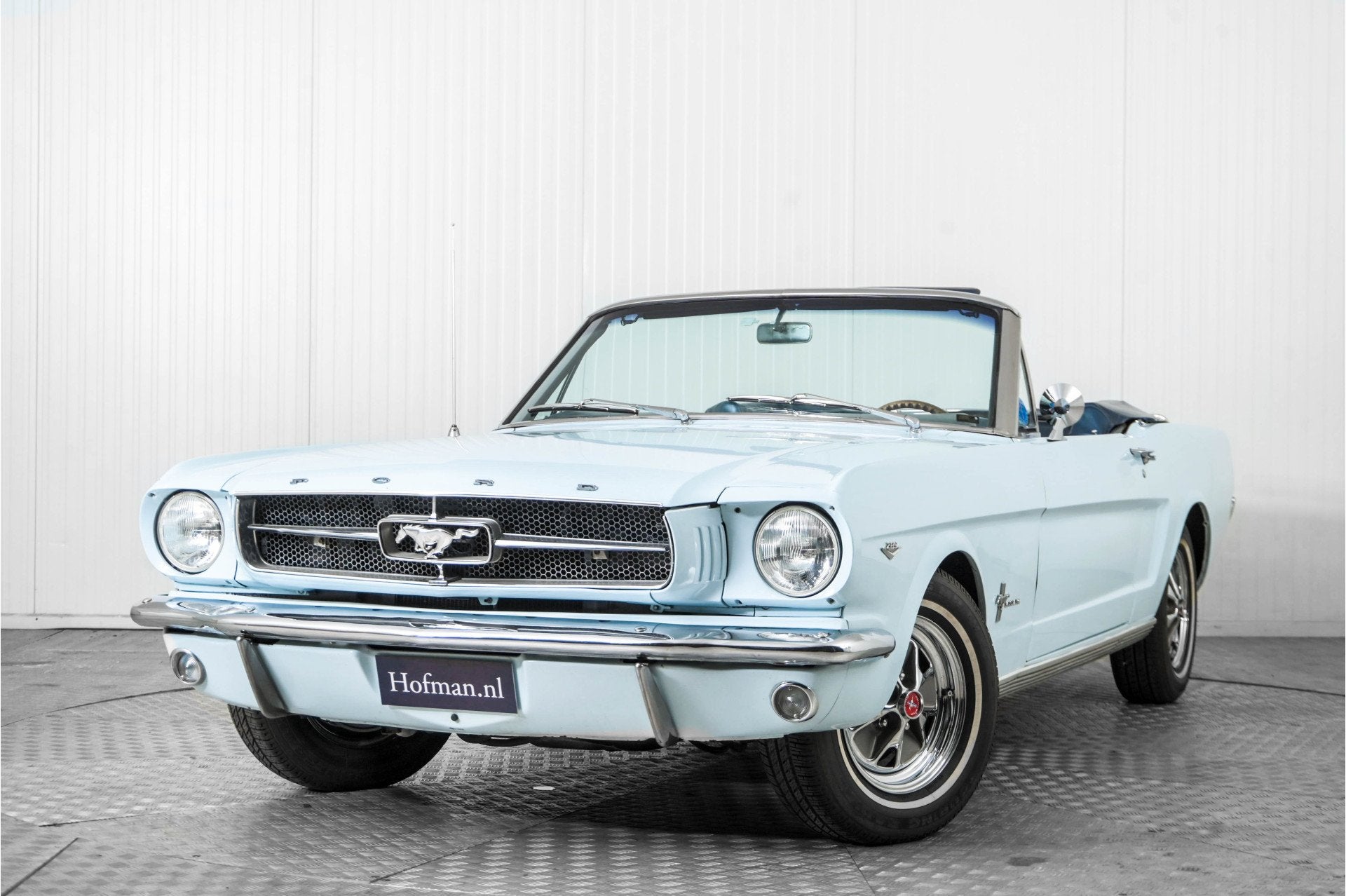 Ford Mustang V8 289 cabrio (bj 1965, automaat), Auto's, Automaat, Gebruikt, Cabriolet, Blauw