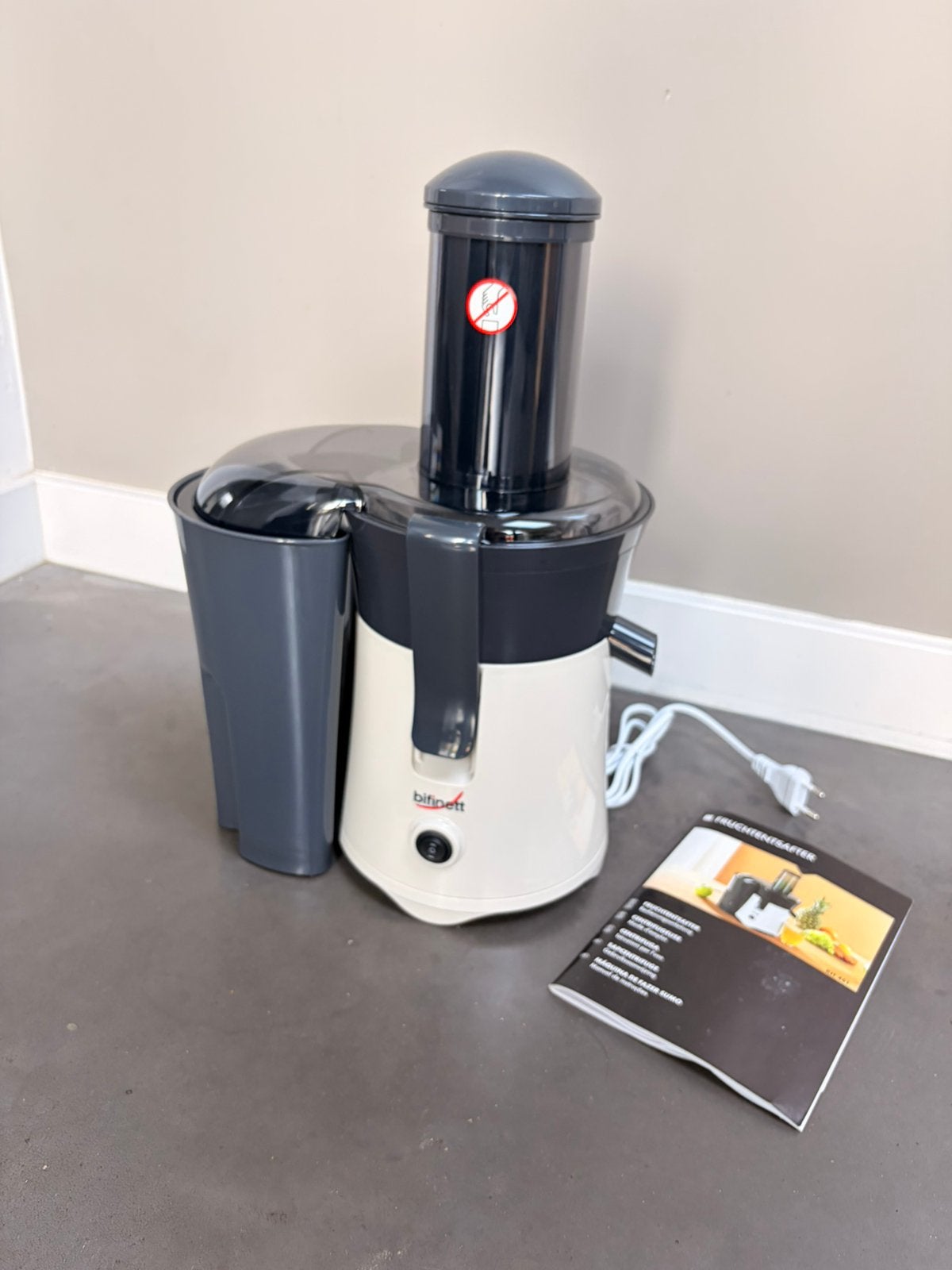 Bifinett sapcentrifuge juicer, Ophalen, Zo goed als nieuw, Sapcentrifuge