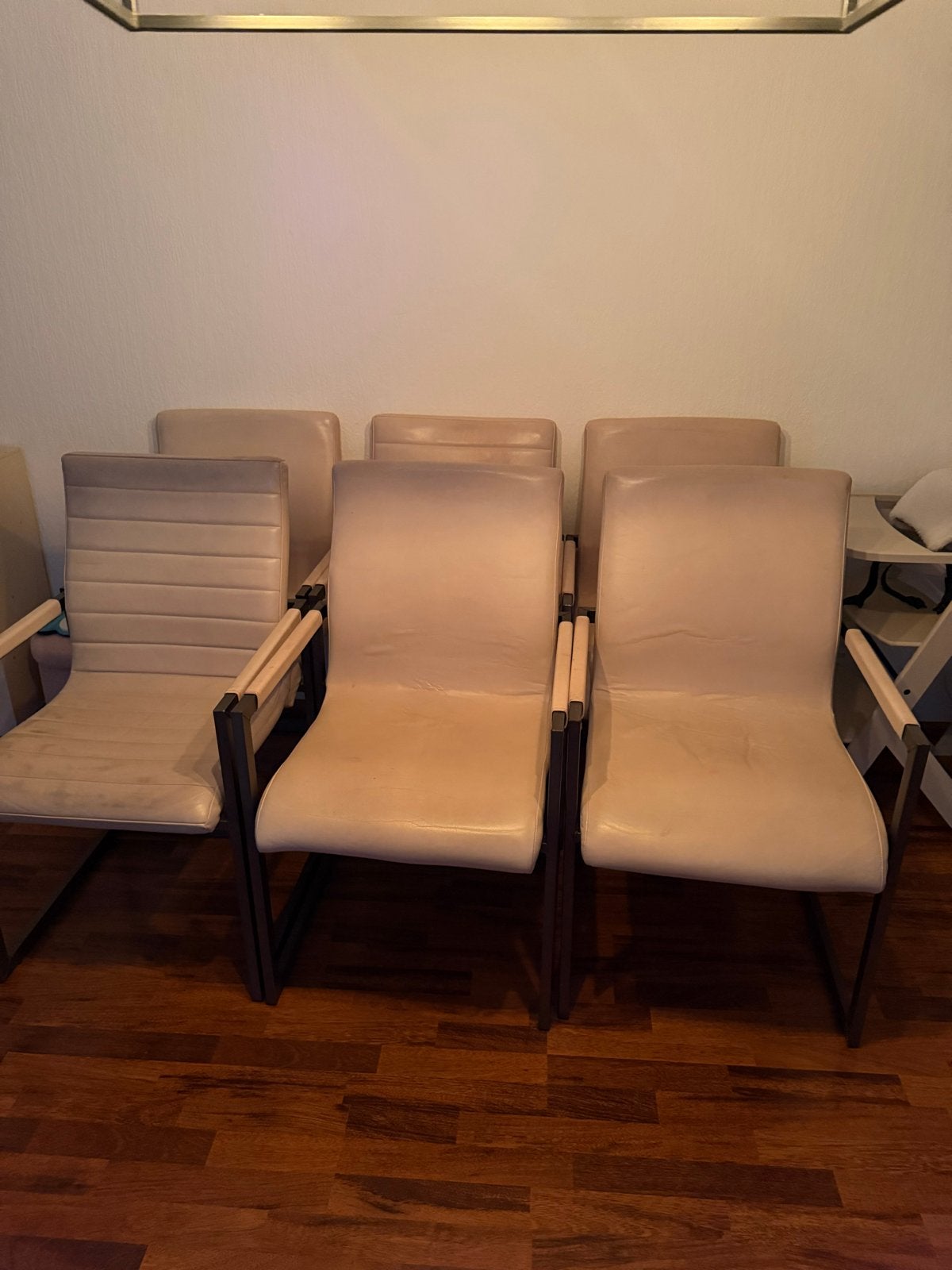 Set van 6 beige eetkamerstoelen, Ophalen of Verzenden