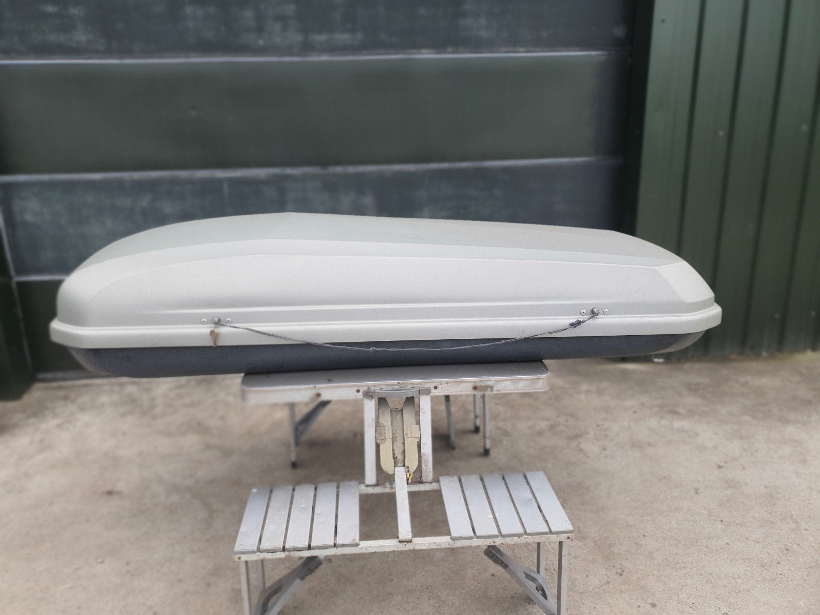 Hapro Roady 450 Dakkoffer/skibox inclusief Thule Dakdragers, Ophalen of Verzenden, Gebruikt