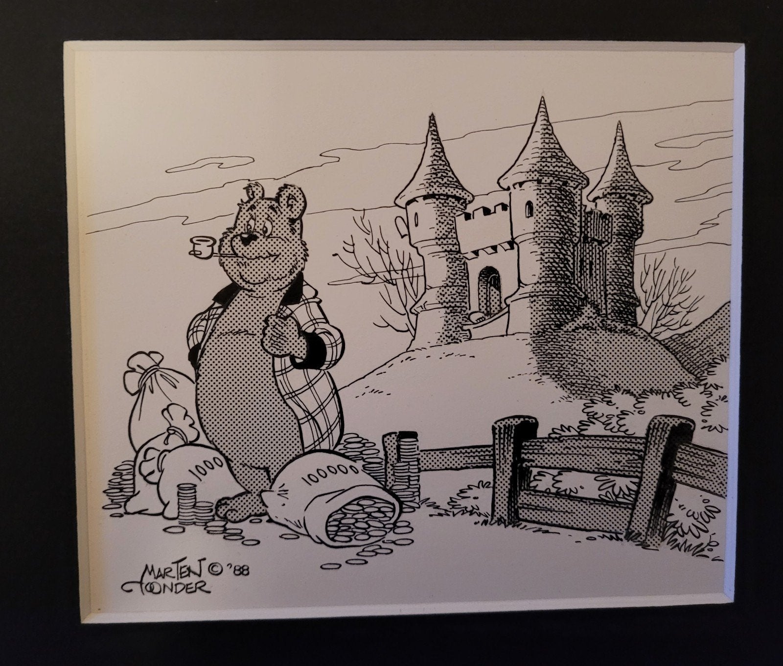 OB Bommel originele tekening Concordia Marten Toonder, Antiek en Kunst, Ophalen of Verzenden