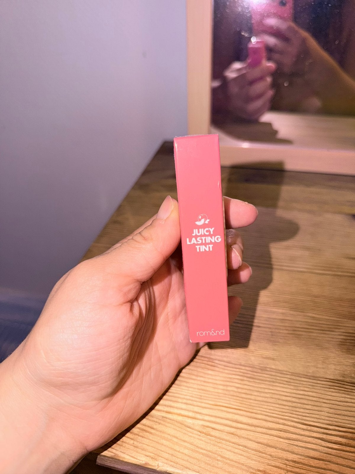 Rom&nd lipgloss, Ophalen of Verzenden, Zo goed als nieuw, Roze, Lippen