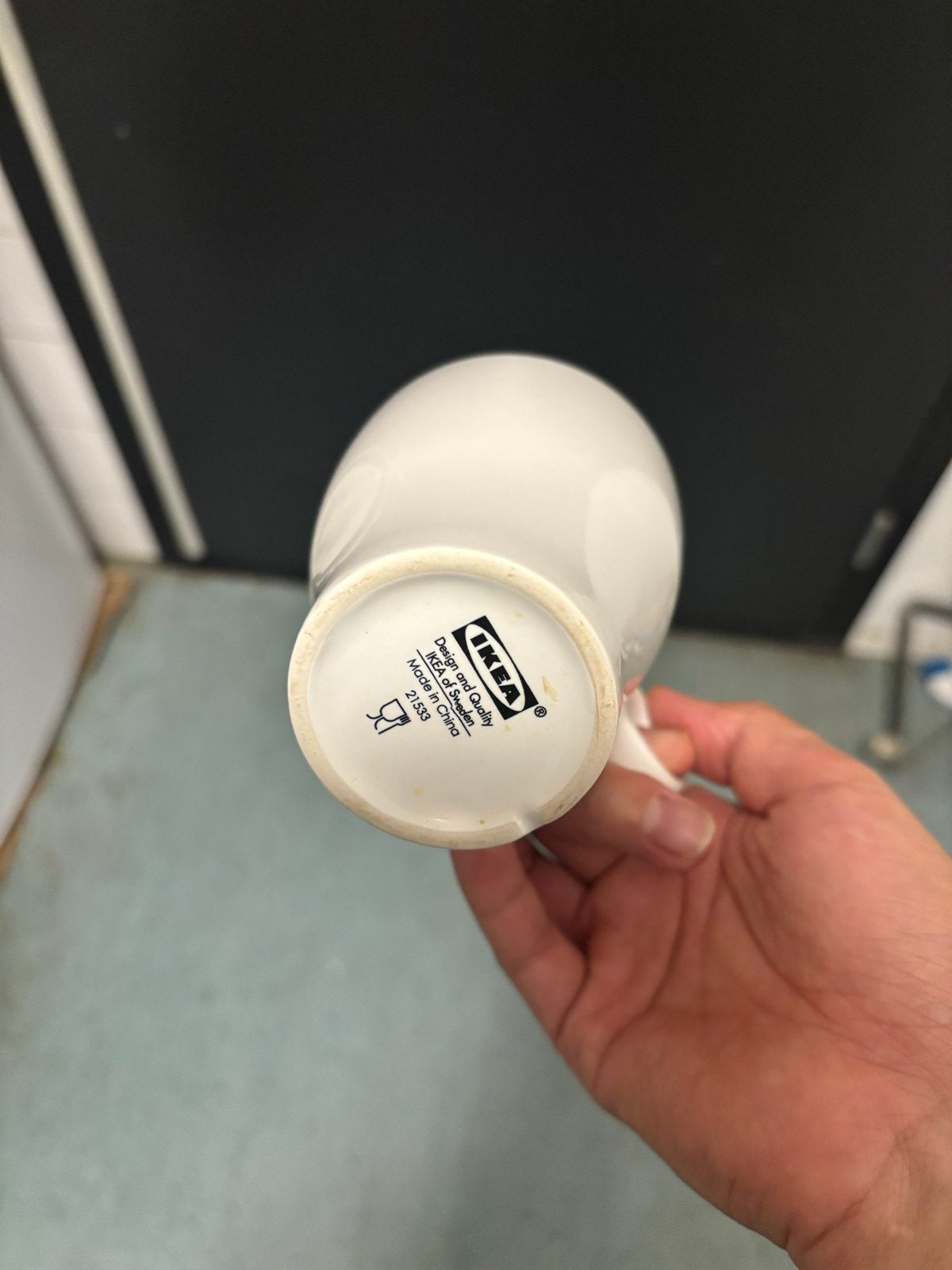IKEA 365+ Mok - Wit - Keramiek, Keramiek, IKEA, Zo goed als nieuw, Modern