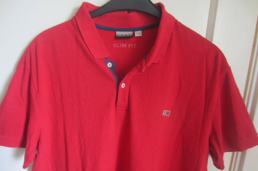 Napapijri heren polo - maat L - XL, Kleding | Heren, Ophalen of Verzenden, Napapijri, Rood, Maat 56/58 (XL)