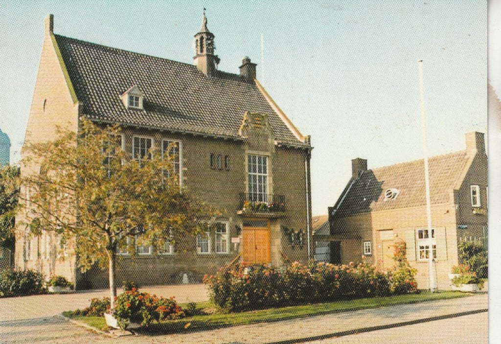 Meerkerk Gemeentehuis, Verzamelen, Ansichtkaarten | Nederland, Ophalen of Verzenden, 1960 tot 1980, Ongelopen, Utrecht