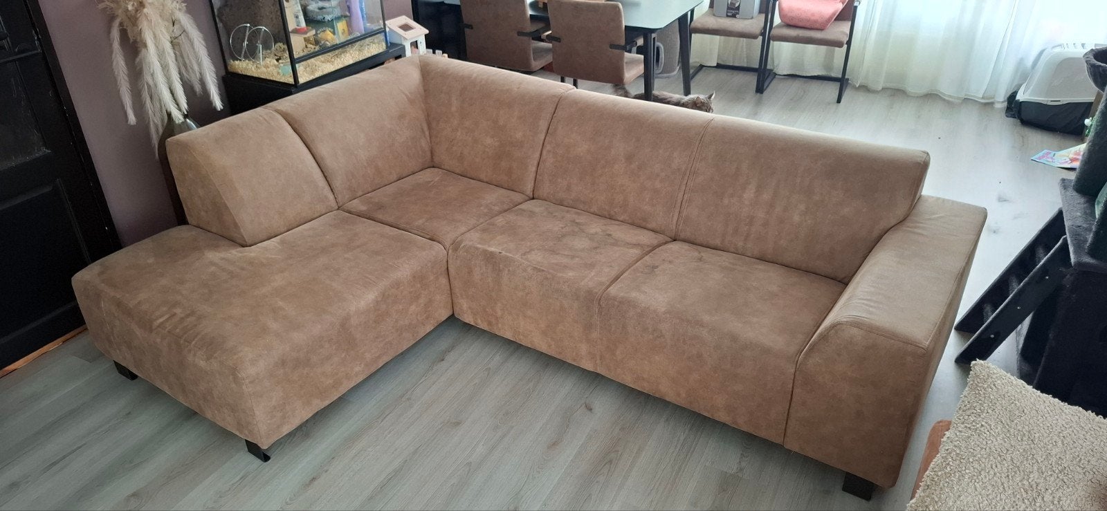 hoek bank GRATIS!, Huis en Inrichting, Ophalen, Gebruikt, Overige materialen
