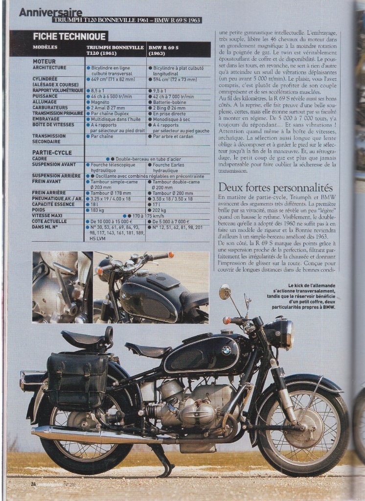 Motocycle BMW R 69S classic bike, Verzenden, Gelezen