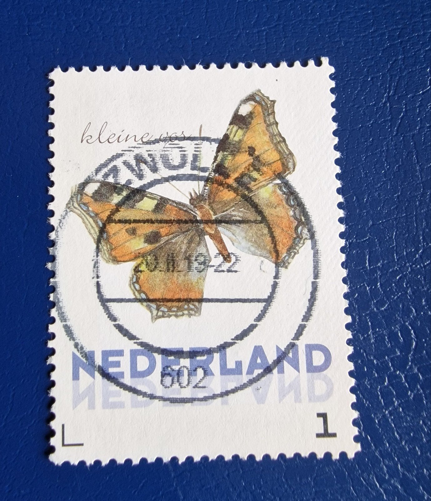 kv531 persoonlijke  postzegel: Kleine vos vlinder, gestempel, Ophalen of Verzenden, Na 1940, Gestempeld
