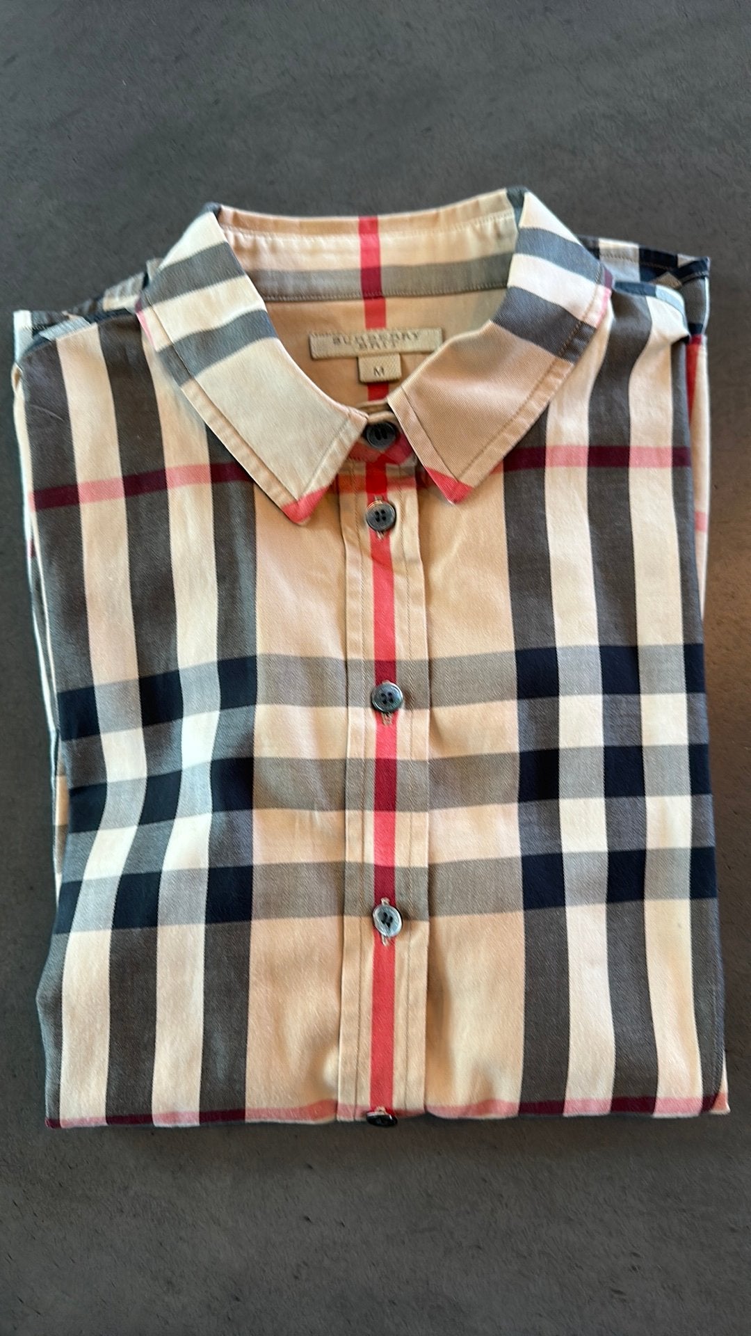Burberry blouse maat m, Verzenden, Gedragen, Maat 38/40 (M), Beige