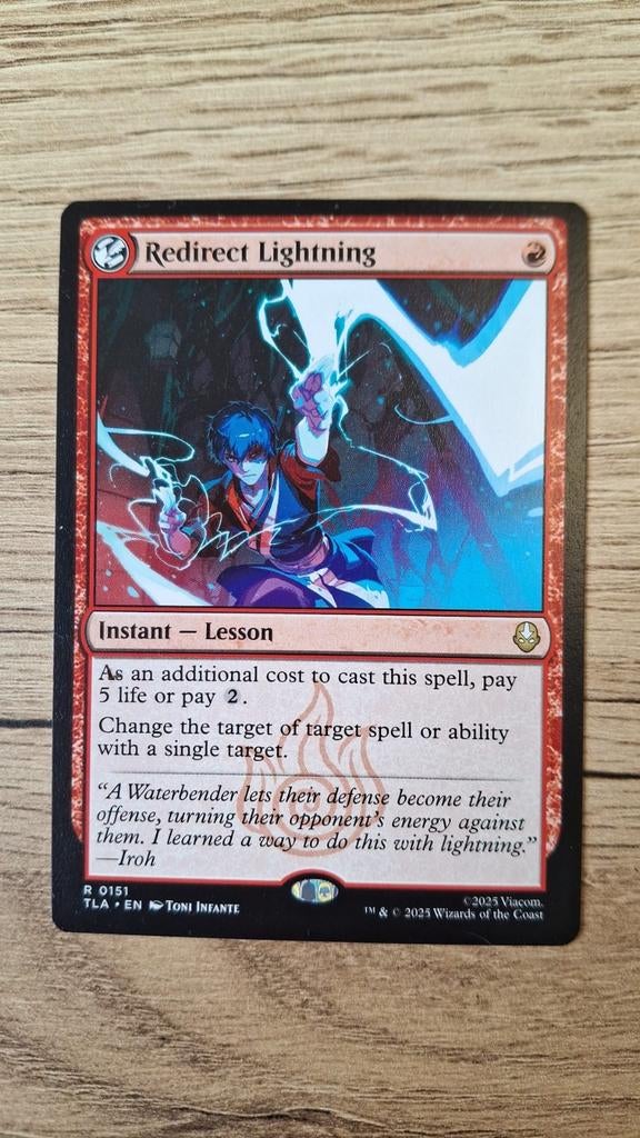 Magic The Gathering: Redirect Lightning, Ophalen of Verzenden, Zo goed als nieuw, Losse kaart