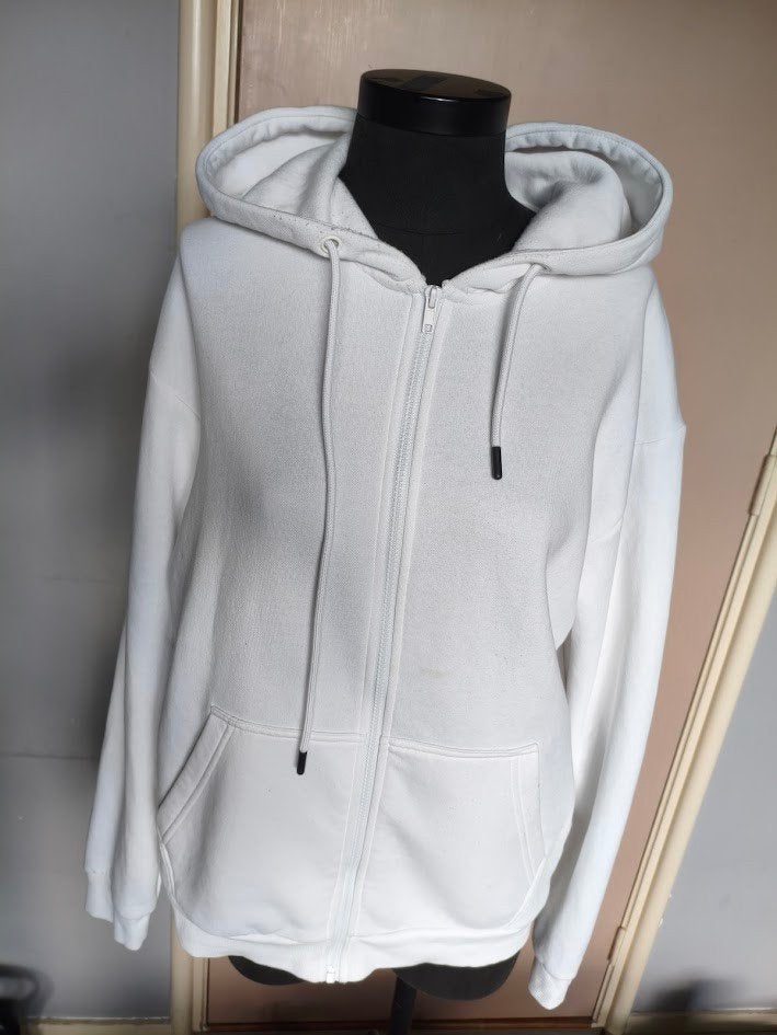 Jack & Jones basic hoodie vest wit, Wit, Gedragen, Jack & Jones, Verzenden
