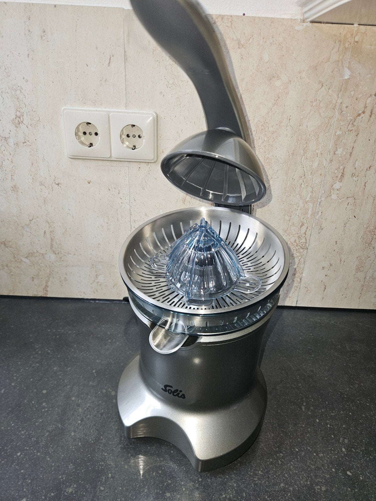 Citruspers | Solis Citrus Juicer Pro Type 856, Ophalen of Verzenden, Nieuw, Vaatwasserbestendig, 3 snelheden of meer