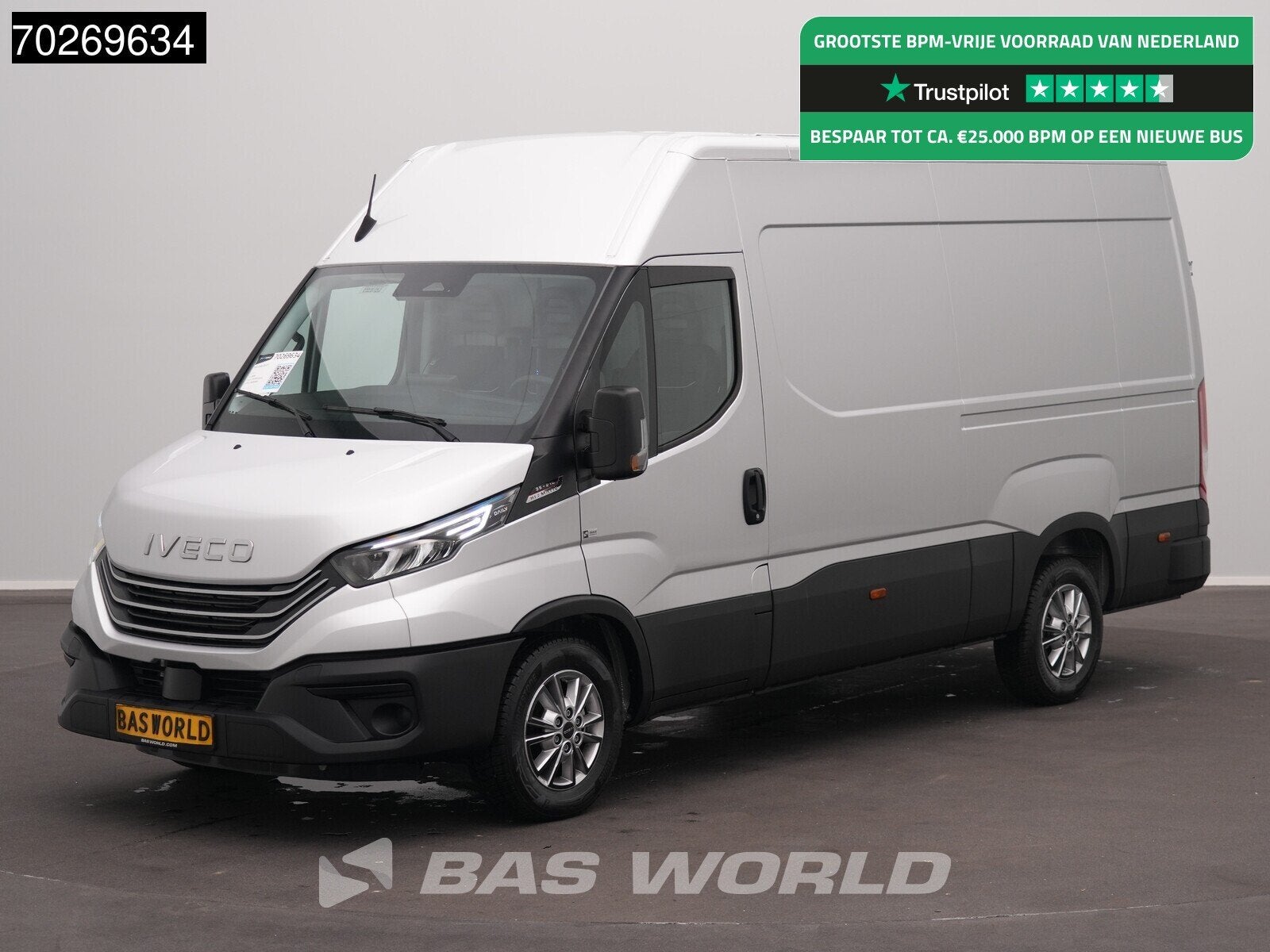 Iveco Daily 35S21 BPM VRIJ! 3.0L Automaat 210PK 3,5t Trekhaa, Automaat, Stof, Multifunctioneel stuurwiel, Euro 6