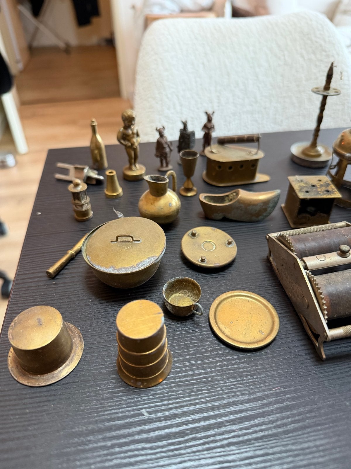 Verzameling Oude Koperen Dingetjes - Diverse Antieke Items, Ophalen, Koper