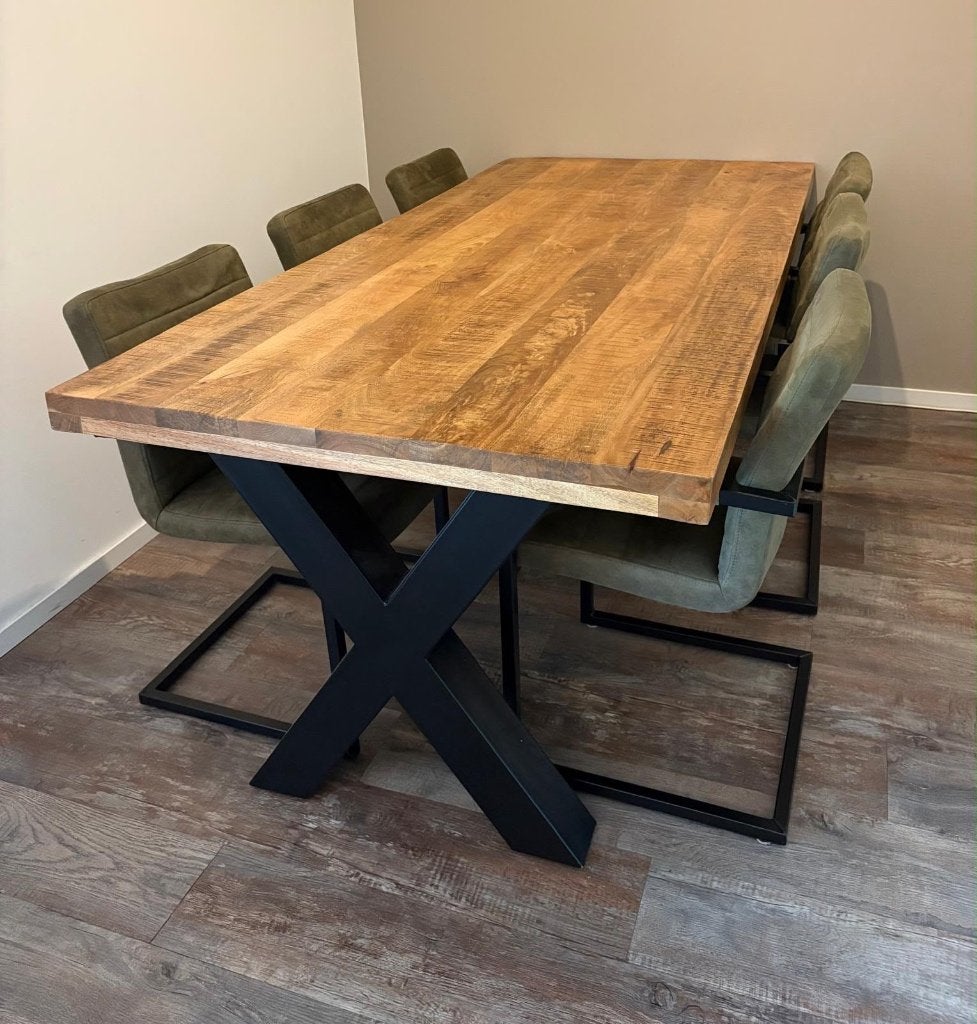 Dining table for 6 chairs, Huis en Inrichting, Ophalen, 200 cm of meer, 50 tot 100 cm, Zo goed als nieuw