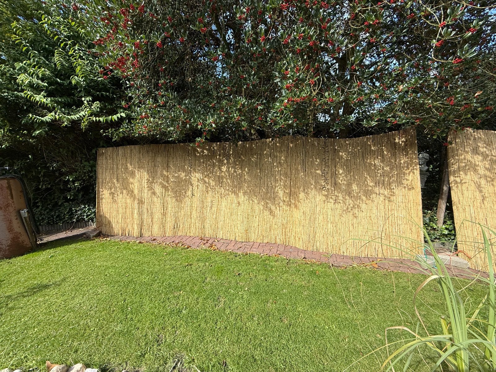 4 Bamboe rieten tuinscherm nieuw!  4 x 2.00 x 6.00 m, Ophalen, Overige materialen, Nieuw, 200 cm of meer