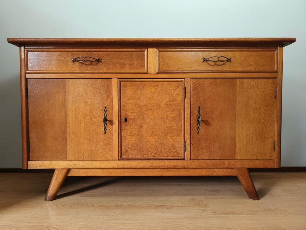 Vintage dressoir / lowboard midcentury retro kast, Huis en Inrichting, Ophalen, Zo goed als nieuw, Vintage retro midcentury design