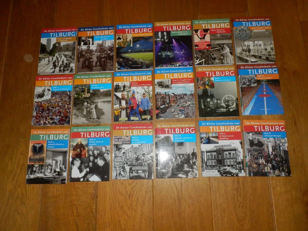 De Kleine Geschiedenis van Tilburg Compleet 18 delen., Ophalen of Verzenden, Zo goed als nieuw, Ronald Peeters.