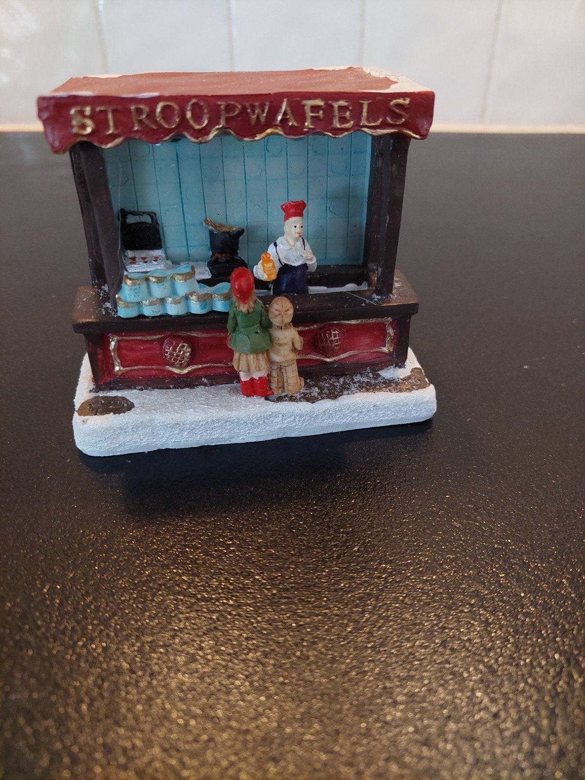 kerstdorp, stroopwafelkraam, Diversen, Ophalen, Gebruikt