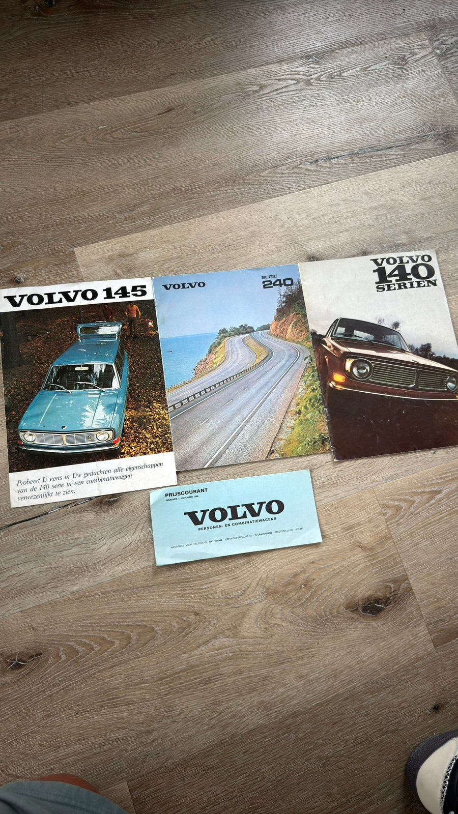 Klassiek Volvo brochures en prijslijst van de Niham, Ophalen, Zo goed als nieuw, Volvo