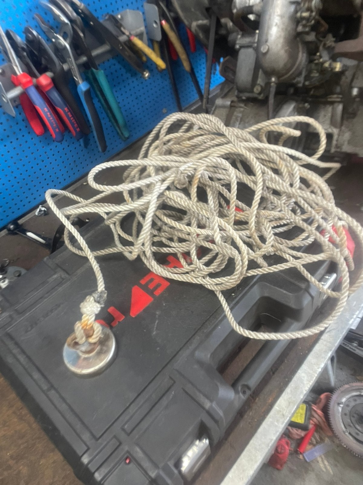 Magneetvissen vismagneet incl touw, Ophalen of Verzenden, Zo goed als nieuw