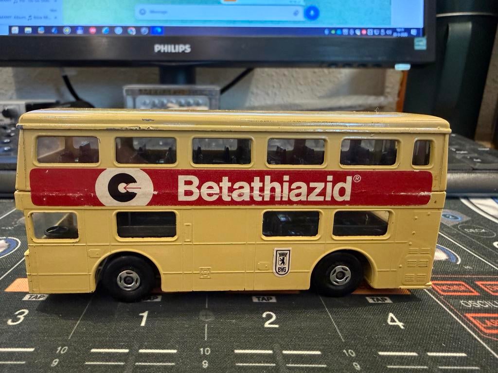 Matchbox Superkings K-15 Berlin dubbeldekker bus, Overige merken, Gebruikt, 1:50 of kleiner, Overige typen