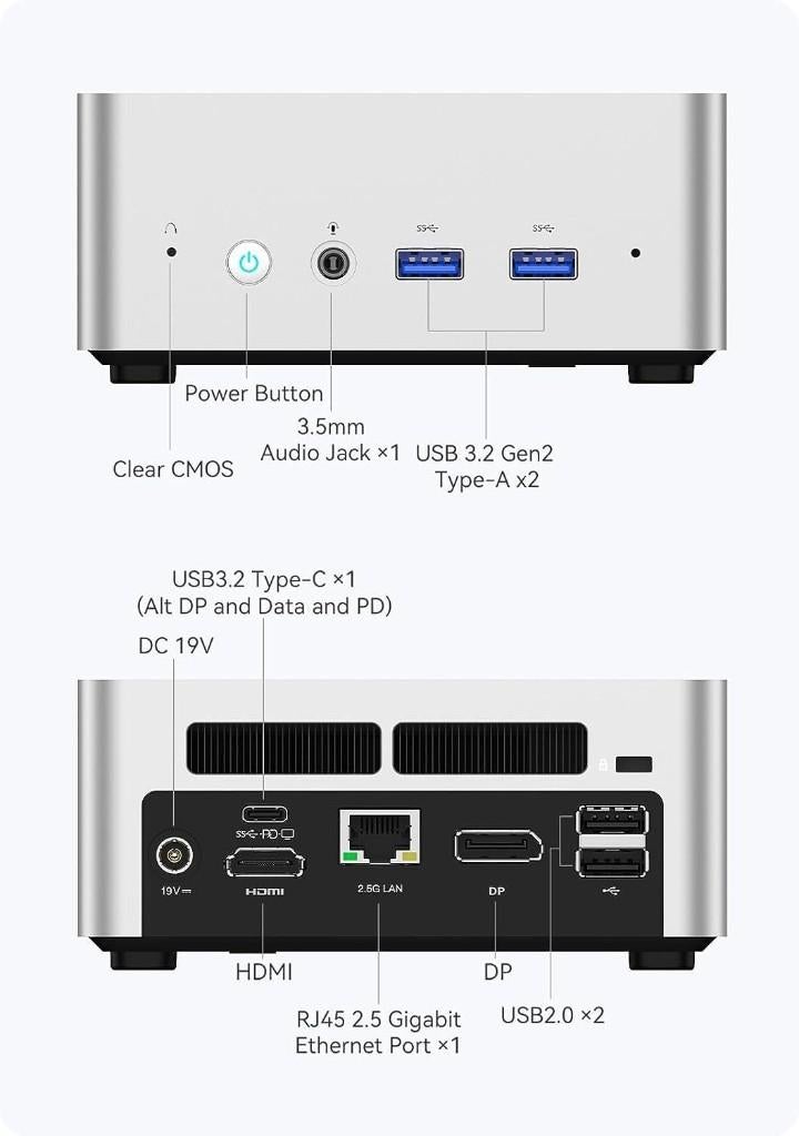 Minisforum UN1265, Intel Core i7-12650H, 32GB / 512gb, Computers en Software, Desktop Pc's, Minisforum, 32 GB, Ophalen of Verzenden