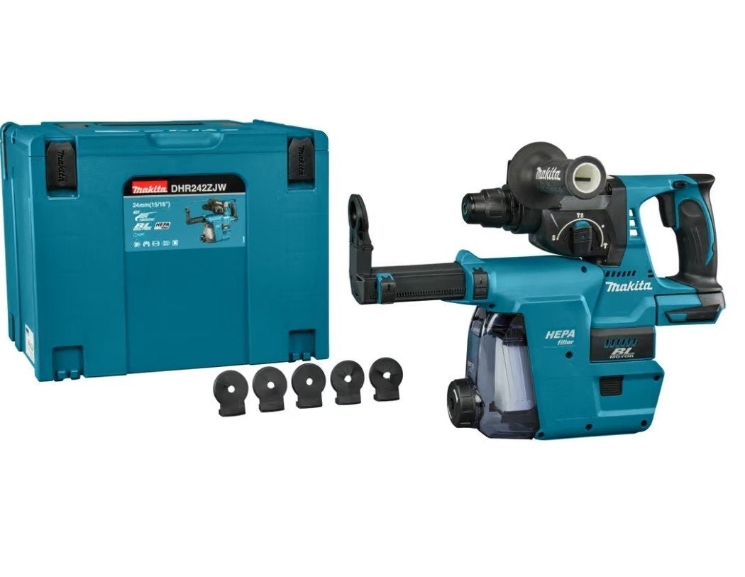 Makita boorhamer DHR242ZJW, Ophalen of Verzenden, Nieuw, Boor- en/of Breekhamer, Klopboormechanisme