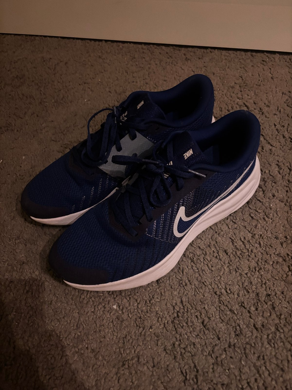 Nike Downshifter 9 Sportschoenen - Maat 44, Ophalen, Zo goed als nieuw, Blauw, Sneakers of Gympen