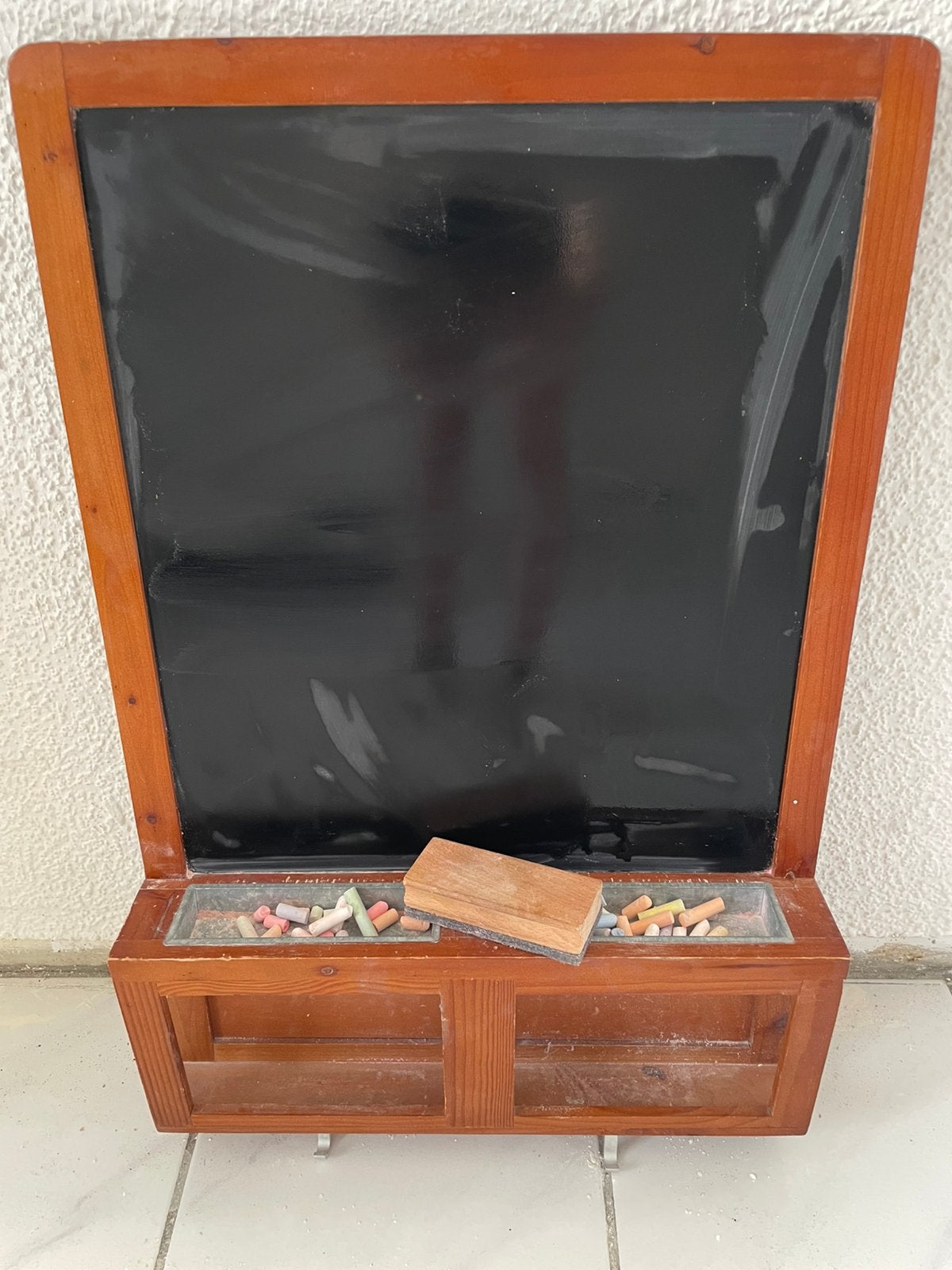 Houten krijtbord, Ophalen of Verzenden, Zo goed als nieuw, Krijtbord
