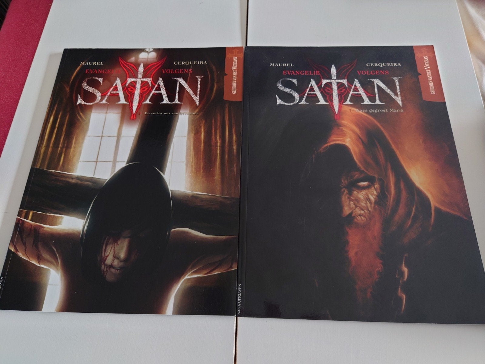 Satan 1-2 sc. Saga - Complete reeks stripboeken, Complete serie of reeks, Ophalen of Verzenden, Zo goed als nieuw, Maurel, Cerqueira
