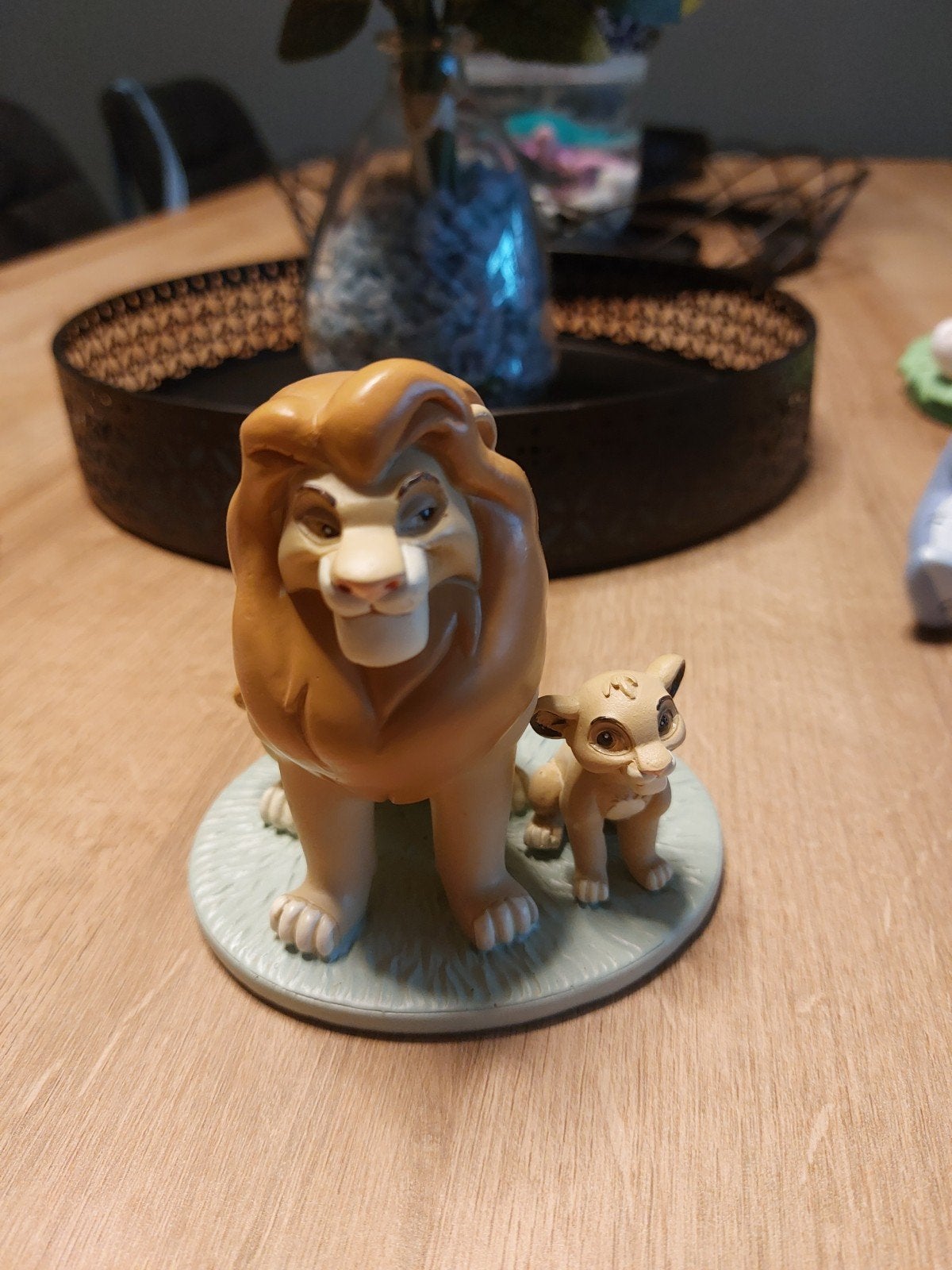 Disney beeldje: Leeuwenkoning Mufasa en Simba, Verzamelen, Disney, Ophalen of Verzenden, Leeuwenkoning of Jungle Boek, Zo goed als nieuw
